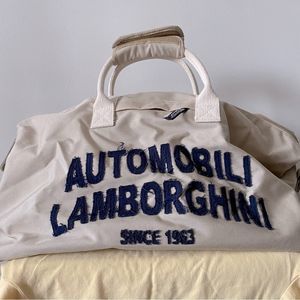 RARE Vintage 90s Collectible Automobili Lamborghini Large Duffle Bag